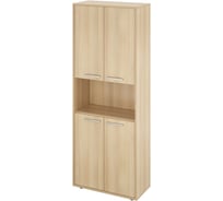 Шкаф Монолит Канцлер 1 откр. полка (700x338x1845) (КЦ14+КЦ17_4) Акация лорка31 КЦ29.31