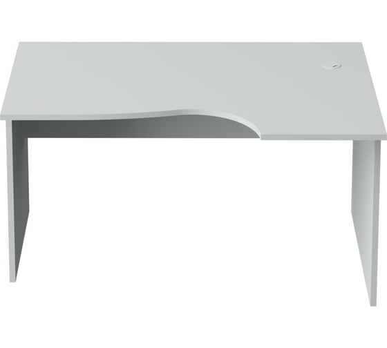 Стол эргономичный правый Альянс мебель ALTERNATIVA 1400x900/730x760, А-200 Пр Серый камень