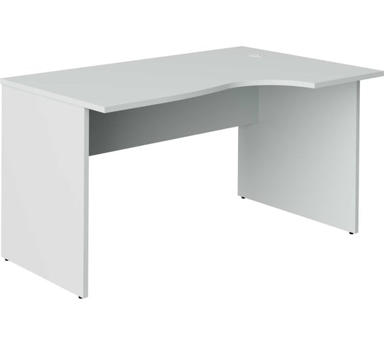 Стол эргономичный правый Альянс мебель ALTERNATIVA 1400x900/730x760, А-200 Пр Серый камень