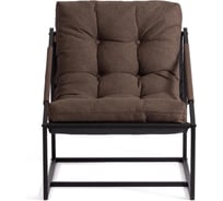 Кресло TetChair Charli без подлокотника рогожка, коричневый 24901