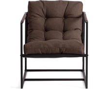 Кресло TetChair Charli рогожка, коричневый 24899