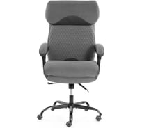 Кресло TetChair Chief metalBL велюр/ткань, серый 25020