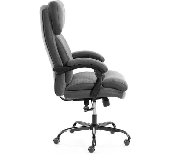 Кресло TetChair Chief metalBL велюр/ткань, серый 25020