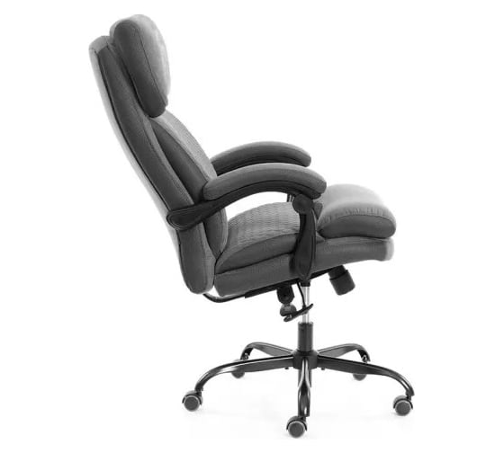 Кресло TetChair Chief metalBL велюр/ткань, серый 25020
