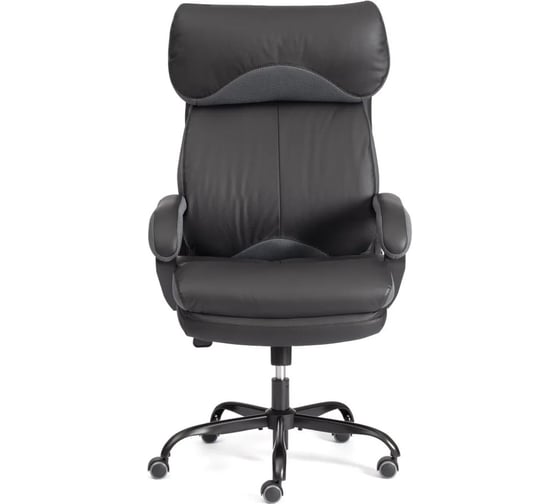 Кресло TetChair Duke metal BL кожзам/ткань, черный/серый 24989 1