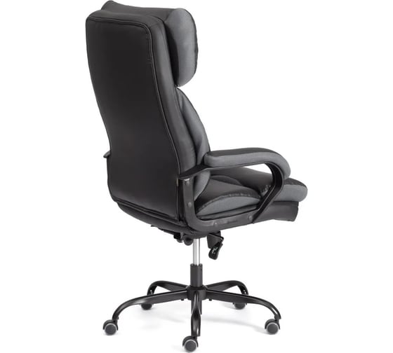Кресло TetChair Duke metal BL кожзам/ткань, черный/серый 24989