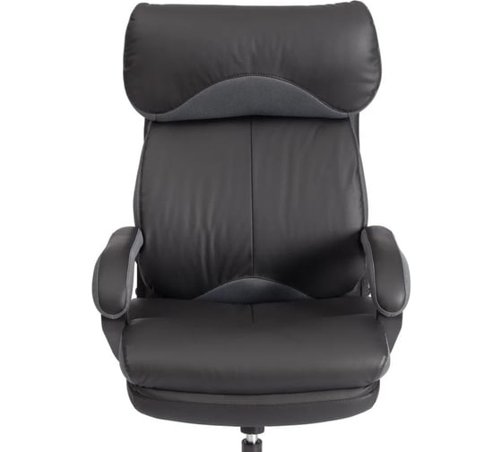 Кресло TetChair Duke metal BL кожзам/ткань, черный/серый 24989