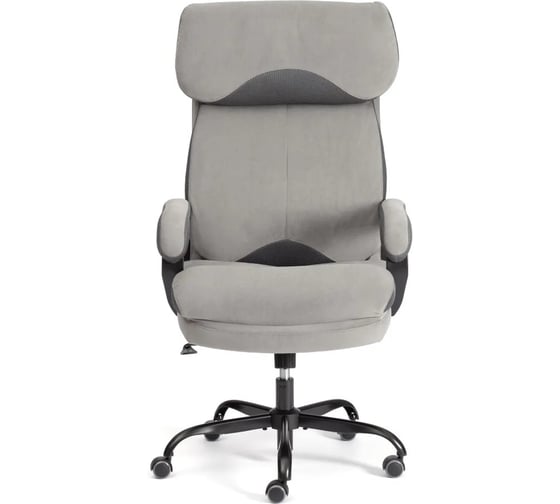 Кресло TetChair Duke metal BL велюр, серый 24988 1