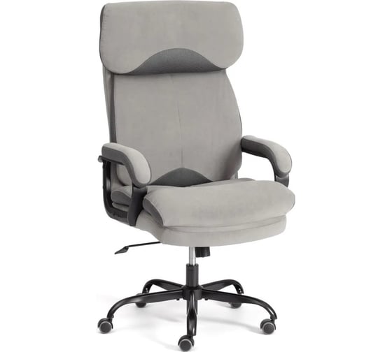 Кресло TetChair Duke metal BL велюр, серый 24988