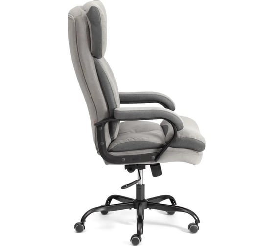 Кресло TetChair Duke metal BL велюр, серый 24988
