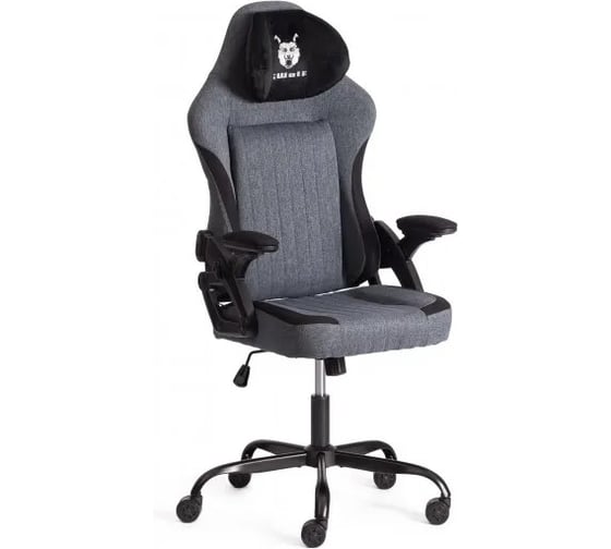 Кресло TetChair iWolf ткань, черный/серый 21596