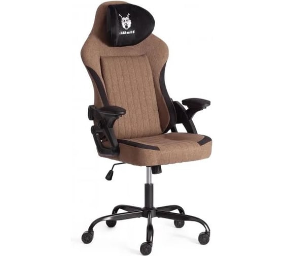 Кресло TetChair iWolf ткань, черный/коричневый 24836