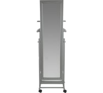 Костюмная вешалка Мебелик В 24Н с зеркалом на колесах серый 6576