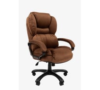 Кресло CHAIRMAN Home 434 Россия ткань Т-14 коричневое (черный пластик) 00-07127974