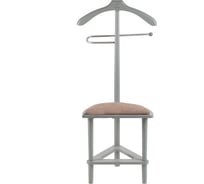 Костюмная вешалка Мебелик В 26Н с сиденьем серый 6577