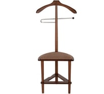 Костюмная вешалка Мебелик В 26Н с сиденьем средне-коричневый 987