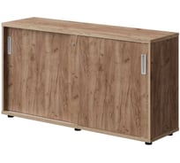 Тумба-купе низкая Альянс мебель 1400x400x750 ТКН-14.4 Дуб крафт табачный