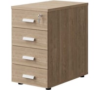 Тумба приставная с замком Альянс мебель 430x700x750 ТП-700 Дуб экспрессив песочный