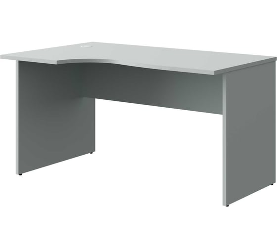 Стол эргономичный левый Альянс мебель ALTERNATIVA 1400x900/730x760 А-200 Лев Серый камень 1