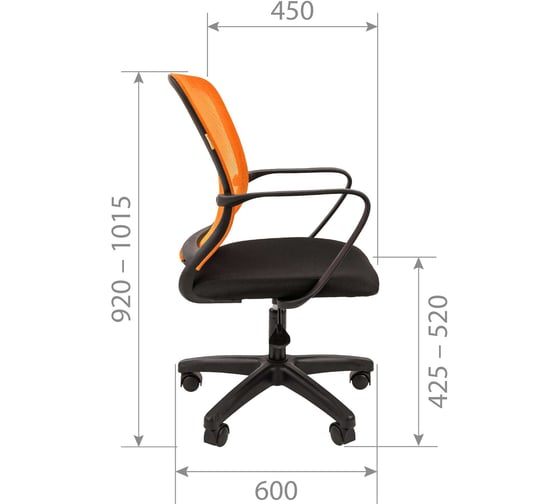 Офисное кресло CHAIRMAN 698LT Россия TW-04 серый 00-07188384