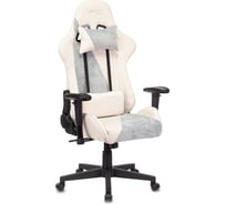 Игровое компьютерное кресло ZOMBIE VIKING X FABRIC белый/серо-голубой ткань VIKING X BLUE