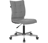 Компьютерное кресло Бюрократ CH-330M черн/бел Morris гусиная лапка ткань крестовина металл CH-330M/GF