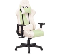 Игровое компьютерное кресло ZOMBIE VIKING X FABRIC белый/зеленый ткань VIKING X GREEN