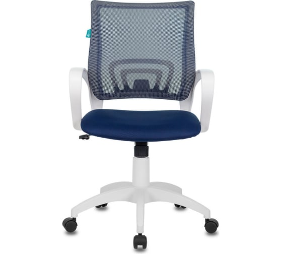 Компьютерное кресло Бюрократ CH-W695N темно-синий пластик белый CH-W695N/DB/TW-10N