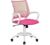 Компьютерное кресло Бюрократ CH-W695N розовый пластик белый CH-W695N/PK/TW-13A