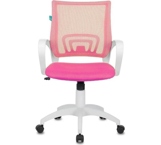 Компьютерное кресло Бюрократ CH-W695N розовый пластик белый CH-W695N/PK/TW-13A