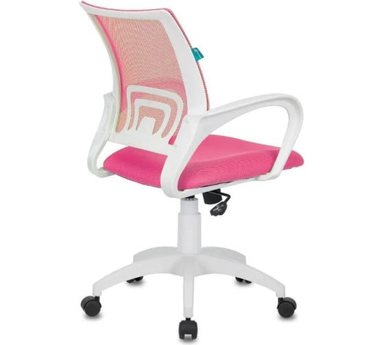Компьютерное кресло Бюрократ CH-W695N розовый пластик белый CH-W695N/PK/TW-13A