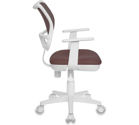 Детское компьютерное кресло Бюрократ CH-W797 коричневый спинка сетка пластик белый CH-W797/BR/TW-14C