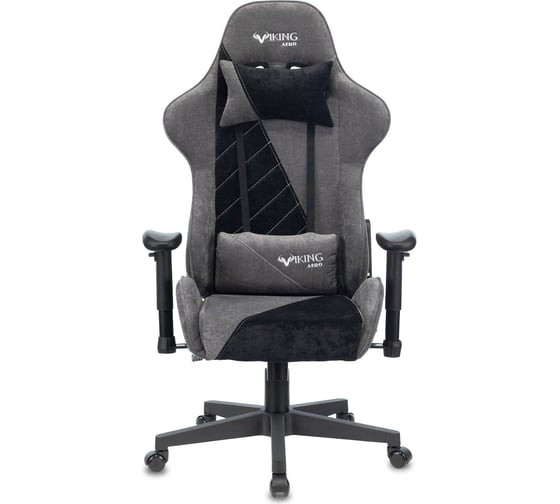 Игровое компьютерное кресло ZOMBIE VIKING X FABRIC серый/черный ткань VIKING X BLACK