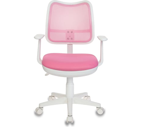 Детское компьютерное кресло Бюрократ CH-W797 розовый спинка сетка пластик белый CH-W797/PK/TW-13A