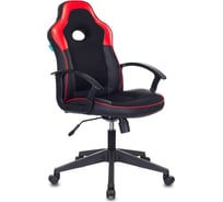 Игровое компьютерное кресло ZOMBIE VIKING-11 черный/крансый экокожа/ткань VIKING-11/BL-RED