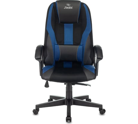 Игровое компьютерное кресло ZOMBIE 9 черный/синий искусственная кожа/ткань ZOMBIE 9 BLUE