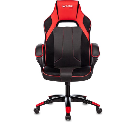 Игровое компьютерное кресло ZOMBIE VIKING 2 AERO черный/красный экокожа/ткань VIKING 2 AERO RED