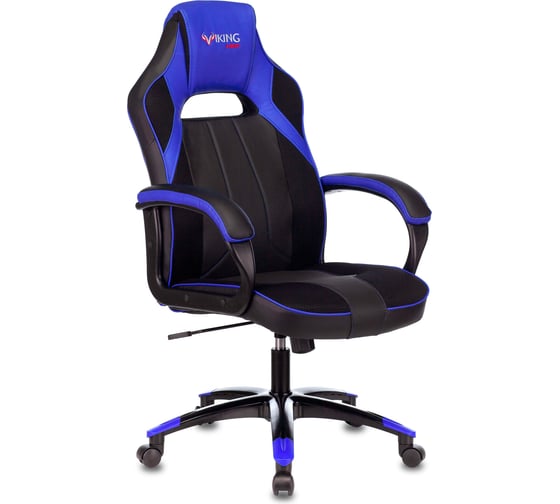 Игровое компьютерное кресло ZOMBIE VIKING 2 AERO черный/синий экокожа/ткань VIKING 2 AERO BLUE