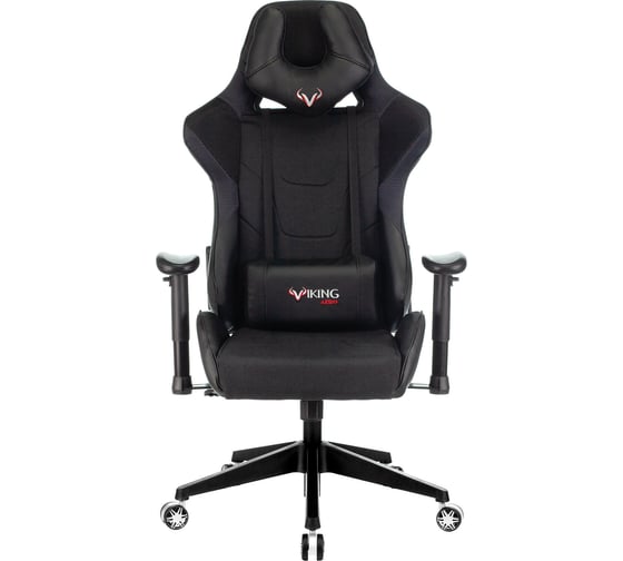 Игровое компьютерное кресло ZOMBIE VIKING 4 черный экокожа/ткань VIKING 4 BLACK