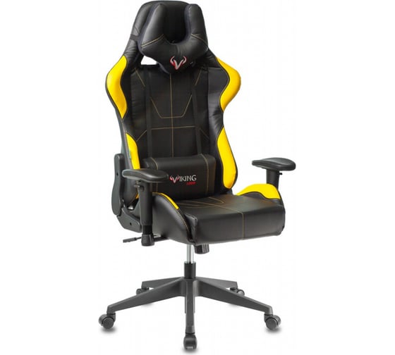 Игровое компьютерное кресло ZOMBIE VIKING 5 AERO черный/желтый экокожа VIKING 5 AERO YELLOW