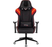 Игровое компьютерное кресло ZOMBIE VIKING 4 черный/красный экокожа/ткань VIKING 4 RED