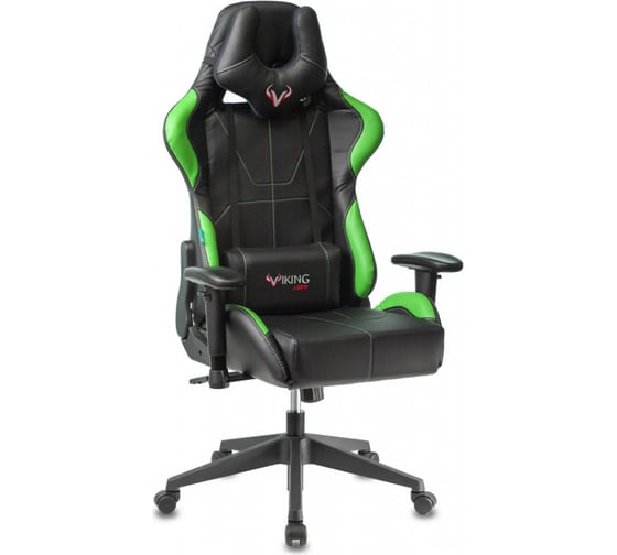 Игровое компьютерное кресло ZOMBIE VIKING 5 AERO черный/салатовый экокожа VIKING 5 AERO LGREEN