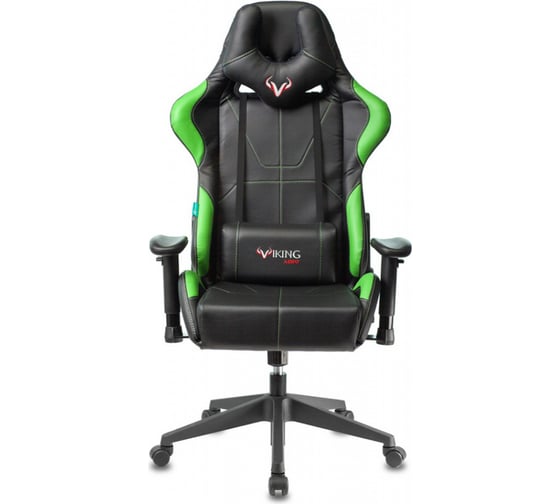 Игровое компьютерное кресло ZOMBIE VIKING 5 AERO черный/салатовый экокожа VIKING 5 AERO LGREEN