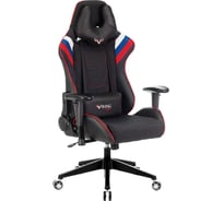 Игровое компьютерное кресло ZOMBIE VIKING 4 черный белый/синий/красный экокожа/ткань VIKING 4 RUS