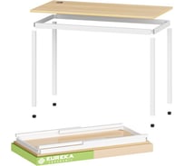 Письменный стол Eureka ERK-D04-EW Embossed Wood с шириной 79 см ERK-D04-EW-V1