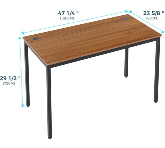 Письменный стол Eureka ERK-CD-02T с шириной 119 см Teak ERK-CD-02T