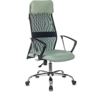 Кресло руководителя Бюрократ KB-6N/SL зеленый/черный крестовина хром KB-6N/SL/B/407-GN