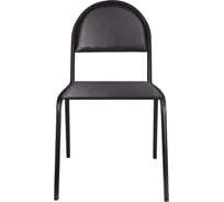 Стул для посетителей ОФИСМАГ Серна, черный каркас, кож.зам черный, СМ 7/22 К-01 530258