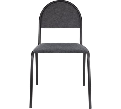 Стул для посетителей ОФИСМАГ Серна, черный каркас, ткань серая, СМ 7/22 Т-08 530585