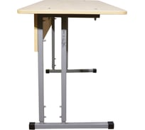 Стол-парта 2-местный ОФИСМАГ регулируемый Умник, 1200x500x640-760 мм, рост 4-6, серый каркас, ЛДСП клён 532725